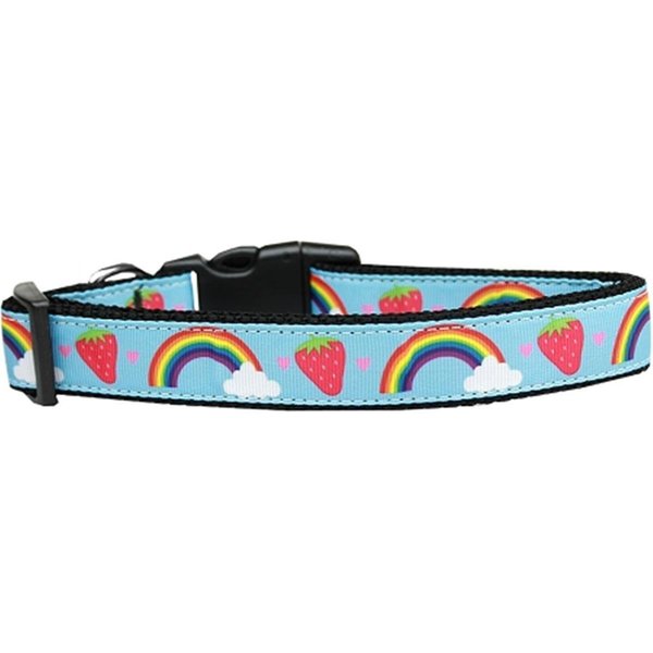 Unconditional Love Rainbows & Berries Nylon Dog Collar - Extra Small UN2620049